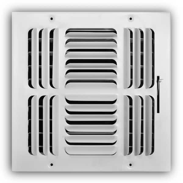 Everbilt 10 in. x 10 in. Steel Return Air Grille in White E17010X10 - The  Home Depot