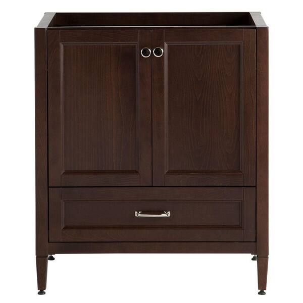 Home Decorators Collection Claxby 30 in. W x 34 in. H x 21 in. D Bathroom Vanity Cabinet Only in Cognac