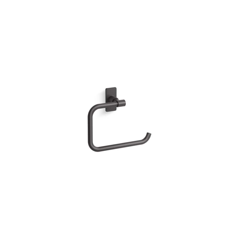 Matte Black Wall Mounted Towel Ring