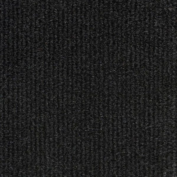Hytex Black Fabric Non-Pasted Moisture Resistant Wallpaper Roll (Covers 108 Sq. Ft.)