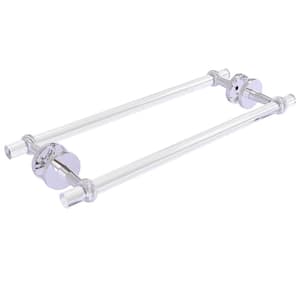 Clearview 18 in. Back to Back Shower Door Towel Bar with Twisted Accents in Polished Chrome