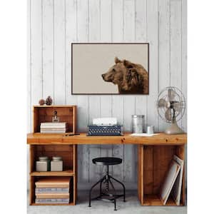 40 in. H x 60 in. W "Side Furry Bear" by Marmont Hill Framed Canvas Wall Art