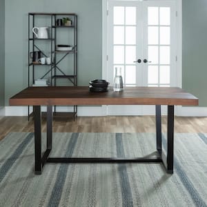 Durango 72 in. Mahogany Rustic Urban Industrial Farmhouse Distressed Solid Wood Dining Table