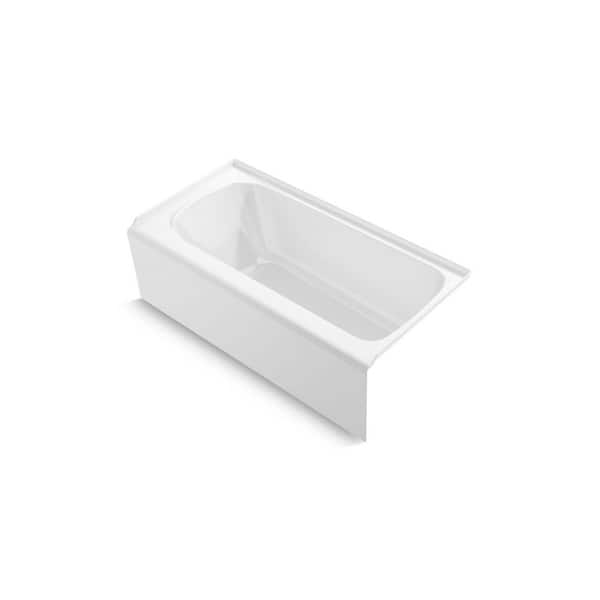 Avec 60 in. x 30 in. Soaking Bathtub with Right Drain in White
