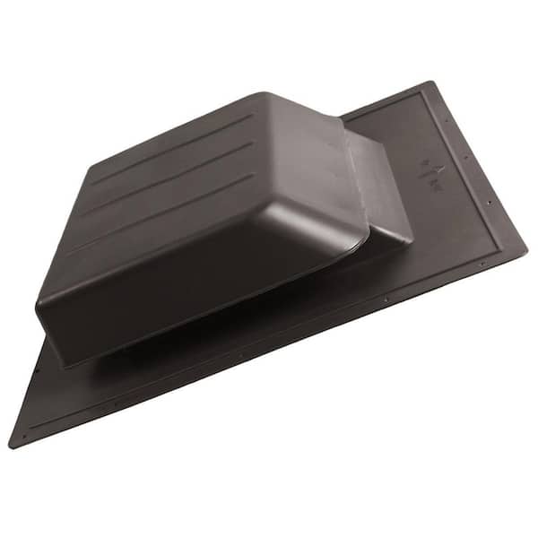 SBV 51 sq. in. NFA Weathered Gray Polypropylene Low Profile Slant Back Static Roof Vent, 12-Pack