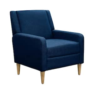 Juno Denim Blue Arm Chair with Upholstered