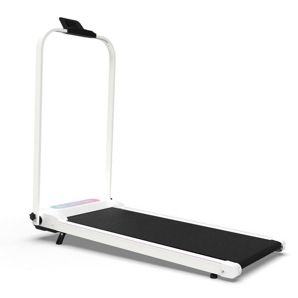 LIVACA Foldable 2-in-1 Treadmill with Handle Bar and Incline
