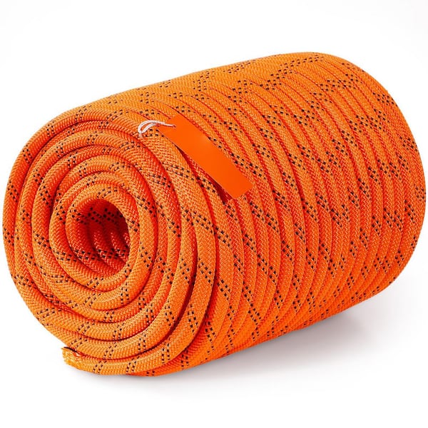 Dual-Weave Polyester Cord, 1/2 in. x 220 ft., 48-Strand, 8000 lbs. Tensile Strength, Multi-Use Outdoor Rope for Camping