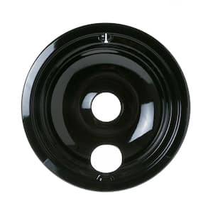 8 in. Electric Range Black Drip Bowls (6-Pack)