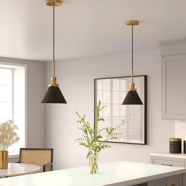 Meyer&Cross Zeno 1-Light Blackened Bronze Metal Pendant with