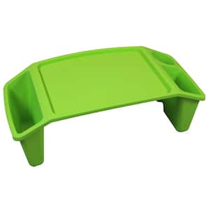 12" W Set of 12 Green Plastic Standing Kids Lap Desk Tray Portable Activity Table