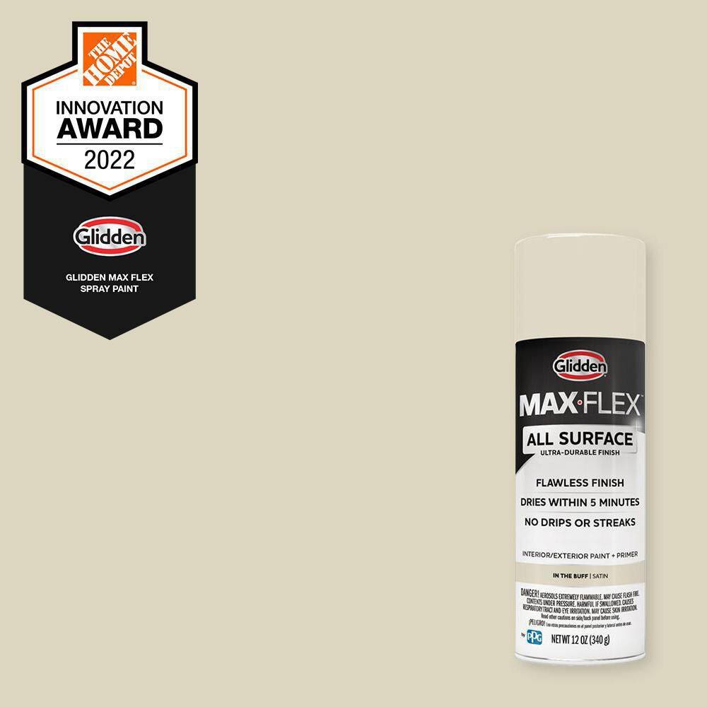 GLIDDEN MAX FLEX 12 oz. Satin In the Buff Interior/Exterior All Surface