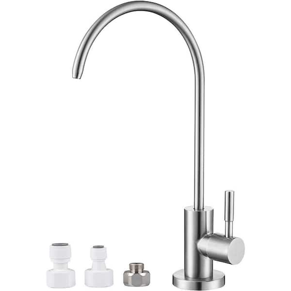 Unbranded Roxy Single handle Deck Mount Standard Kitchen Faucet 2.2- in. W Nickel 16GS-36511