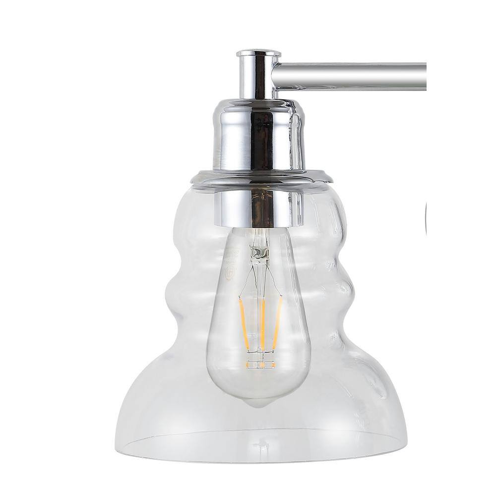 Manhattan Chrome 25.5" 3-Light Industrial Vanity Fixture