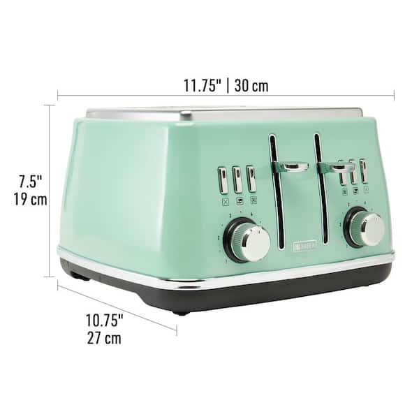 Mint Green Retro Style Cuisinart Toaster ,cuisinart Toaster, 4 Slice Toaster,  Mint Green Appliances, Mint Green Cuisinart 4 Slot Toaster 