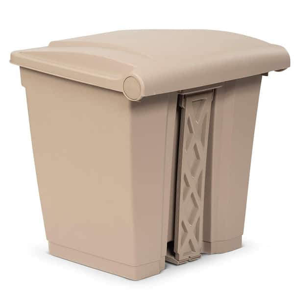 NINESTARS 3 Gal. Motion Sensor Red Rectangular Shape Plastic Trash Can  DZT-12-5RS - The Home Depot