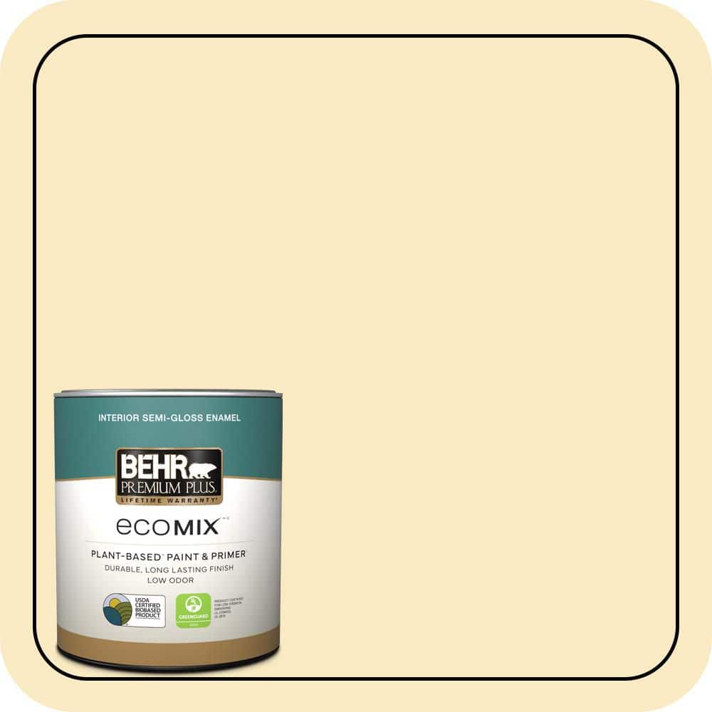 1 qt. #340A-2 Rich Cream Semi-Gloss Enamel EcoMix Plant-Based Interior Paint & Primer price history on PriceWatchPro