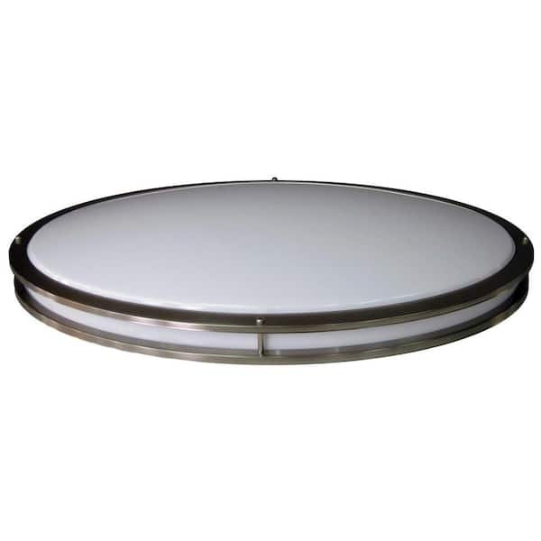 AMAX LIGHTING JR Brushed Nickel Indoor LED Flush Mount