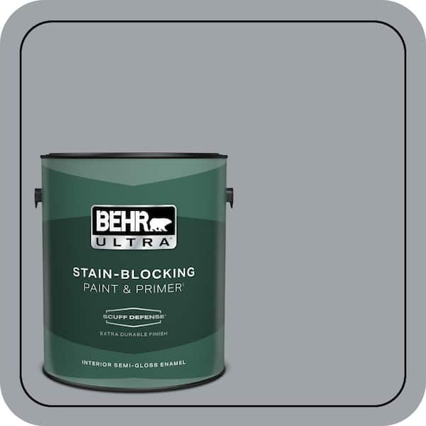 BEHR ULTRA 1 gal. #N510-4 Supernova Extra Durable Semi-Gloss Enamel Interior Paint & Primer
