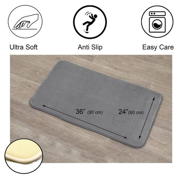 Durable Soft Foam Anti Slip Multi Purpose Bathroom and Shower Mat 66 cm x 41 cm 