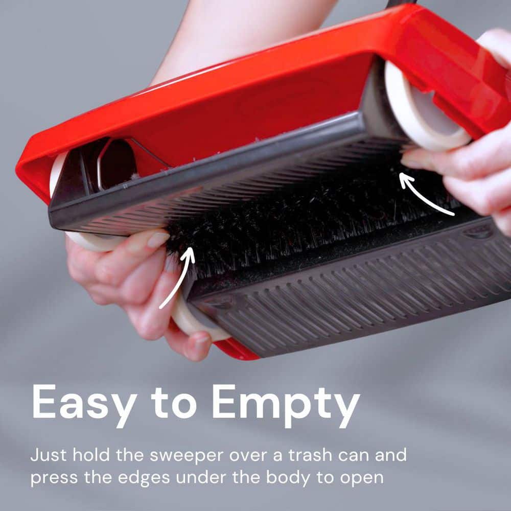 Speedsweep Red Compact Manual Carpet Sweeper