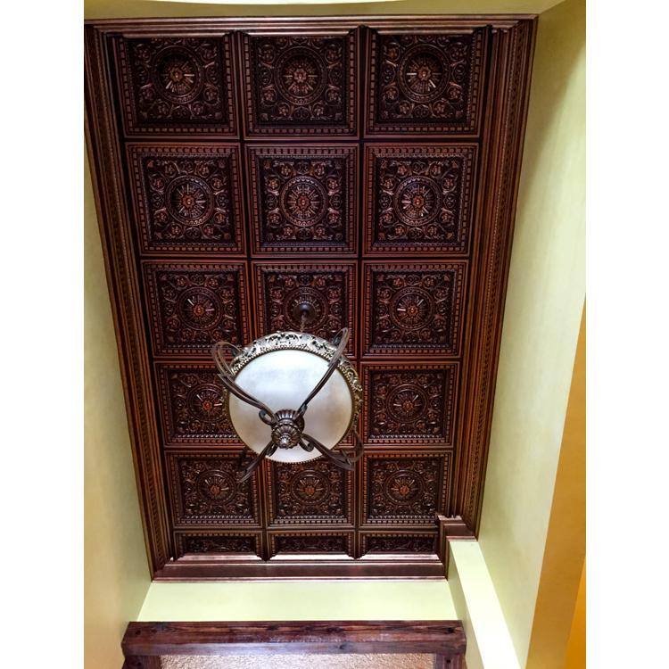 Da Vinci 24'' x 24'' Antique Copper PVC Ceiling Tiles