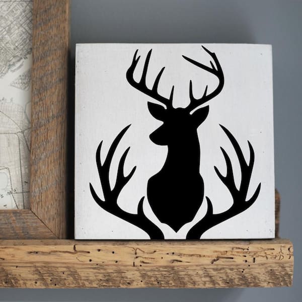 Buck Mount and Antlers Stencil and Free Bonus Stencil