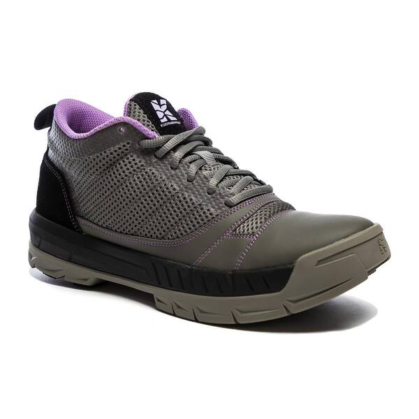 Kujo Women's Lightweight Breathable Mesh Water-Resistant Yard Work Shoe - Soft Toe - Grey/Purple Size 7(M)