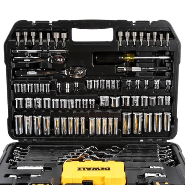 DEWALT - ATOMIC 20V MAX Lithium-Ion Cordless Combo Kit 2-Tool and Mechanics Tool Set 142-Pc w/ (2) 2Ah Batteries, Charger and Bag