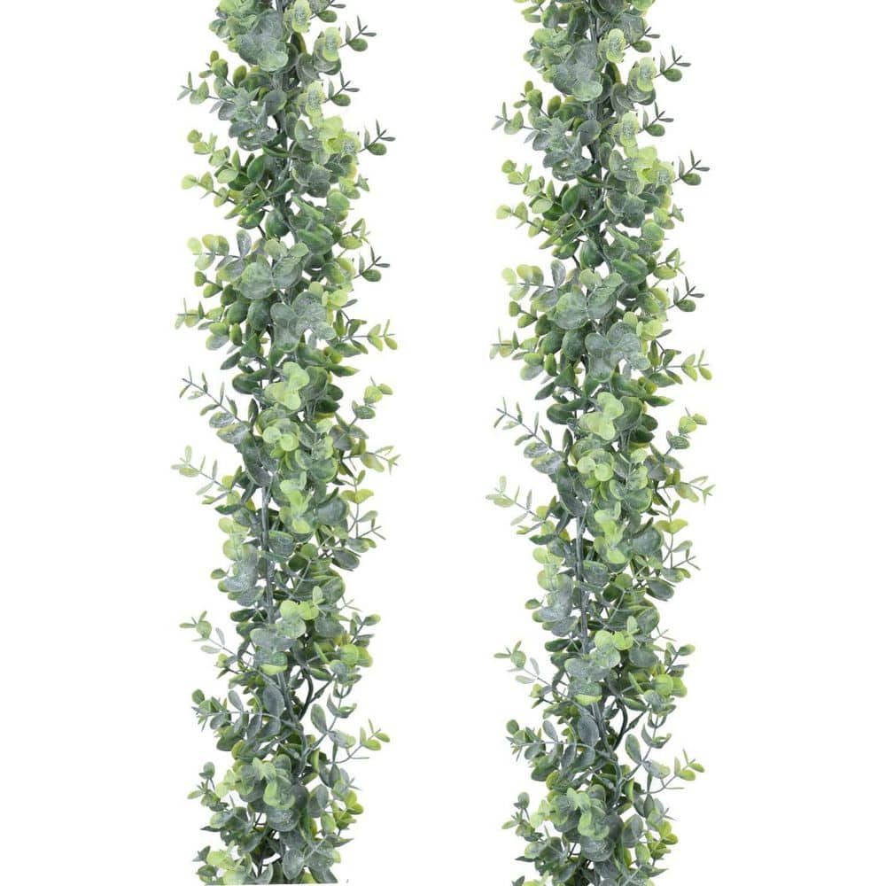 Green Indoor Outdoor Artificial Eucalyptus Plant 2 Pack Hanging Vines UV Resistant Leaves Wedding Decor price history on PriceWatchPro