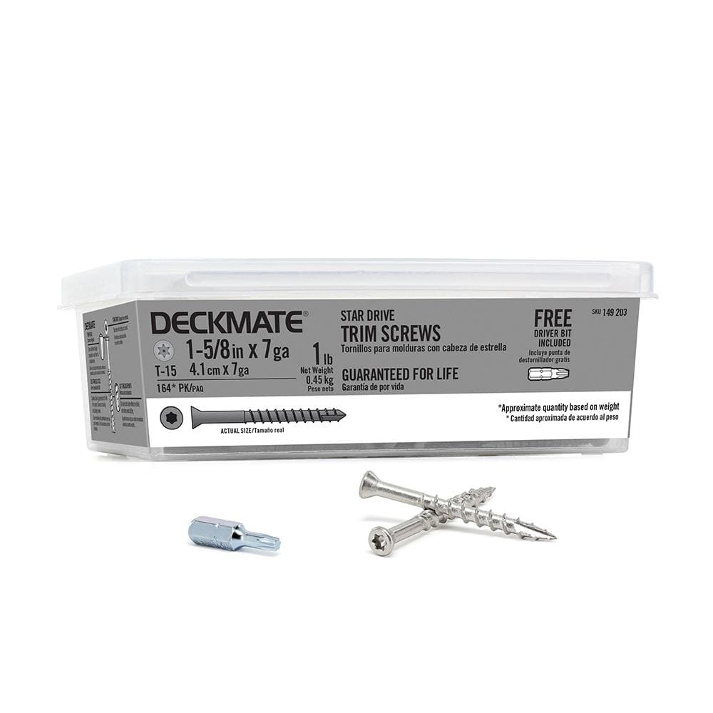 "#7 1-5/8 in. Trim Screw 1 lb.-Box (164-Piece)" price history on PriceWatchPro