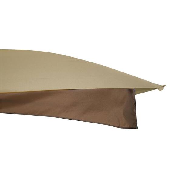 Zeus & Ruta 10 ft. x 12 ft. Beige Outdoor Patio Canopy