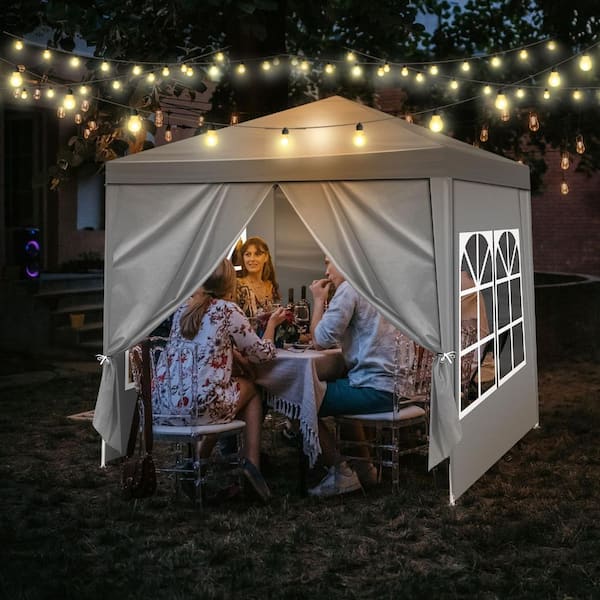 best pop up tent 4 person Instant Tents for Camping, Waterproof Easy Set Up Large Family Dome with Portable Carry Bag, 94.49 x 94.49 x 59.06 Inches (Brown) : Sports & Outdoors Cut Size:12' x 16' Poc ito Omne MIPS einclipsen inch interior width and