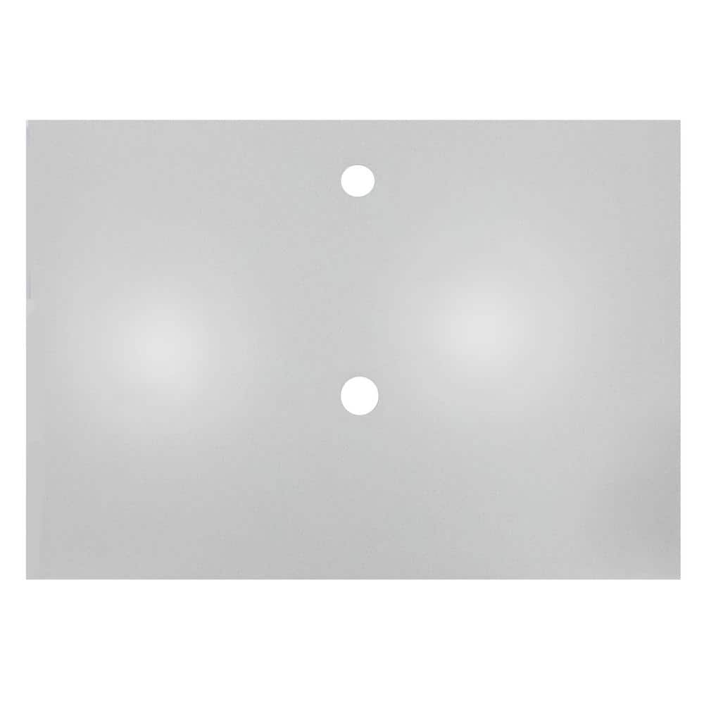 Light Gray Terrazzo Vanity Countertop for Vessel Sinks, 31"x22"