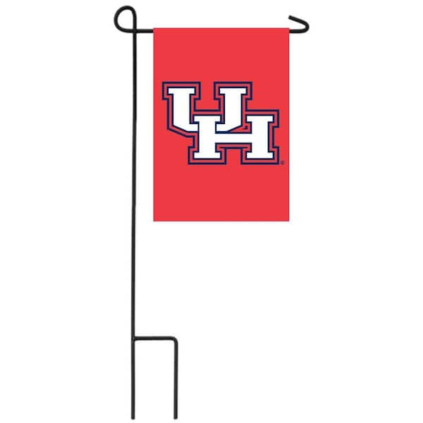 1 ft. x 1-1/2 ft. University of Houston 2-Sided Garden Flag with 3-2/3 ft. Metal Flagpole
