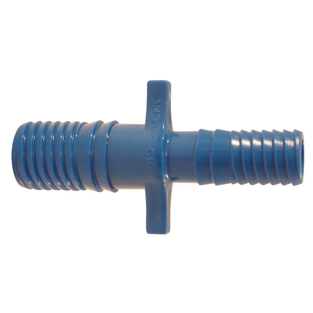 3/4 in. x 1/2 in. Barb Insert Blue Twister Polypropylene Coupling Fitting price history on PriceWatchPro