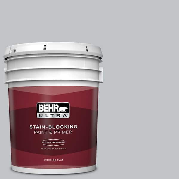 BEHR ULTRA 5 gal. #N510-2 Galactic Tint Extra Durable Flat Interior Paint & Primer