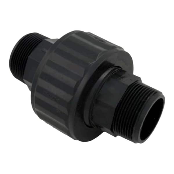 HAYWARD 1-1/2 in. MIP Black Self-Aligning Double Male End Union Replacement
