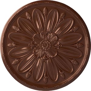 1-7/8 in. x 40 in. x 40 in. Polyurethane Delfina Ceiling Medallion, Copper Penny