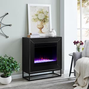 Celesta Color Changing 33 in. Electric Fireplace in Black