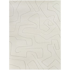 Tanya Cream 5 ft. 3 in. x 7 ft. Abstract Area Rug