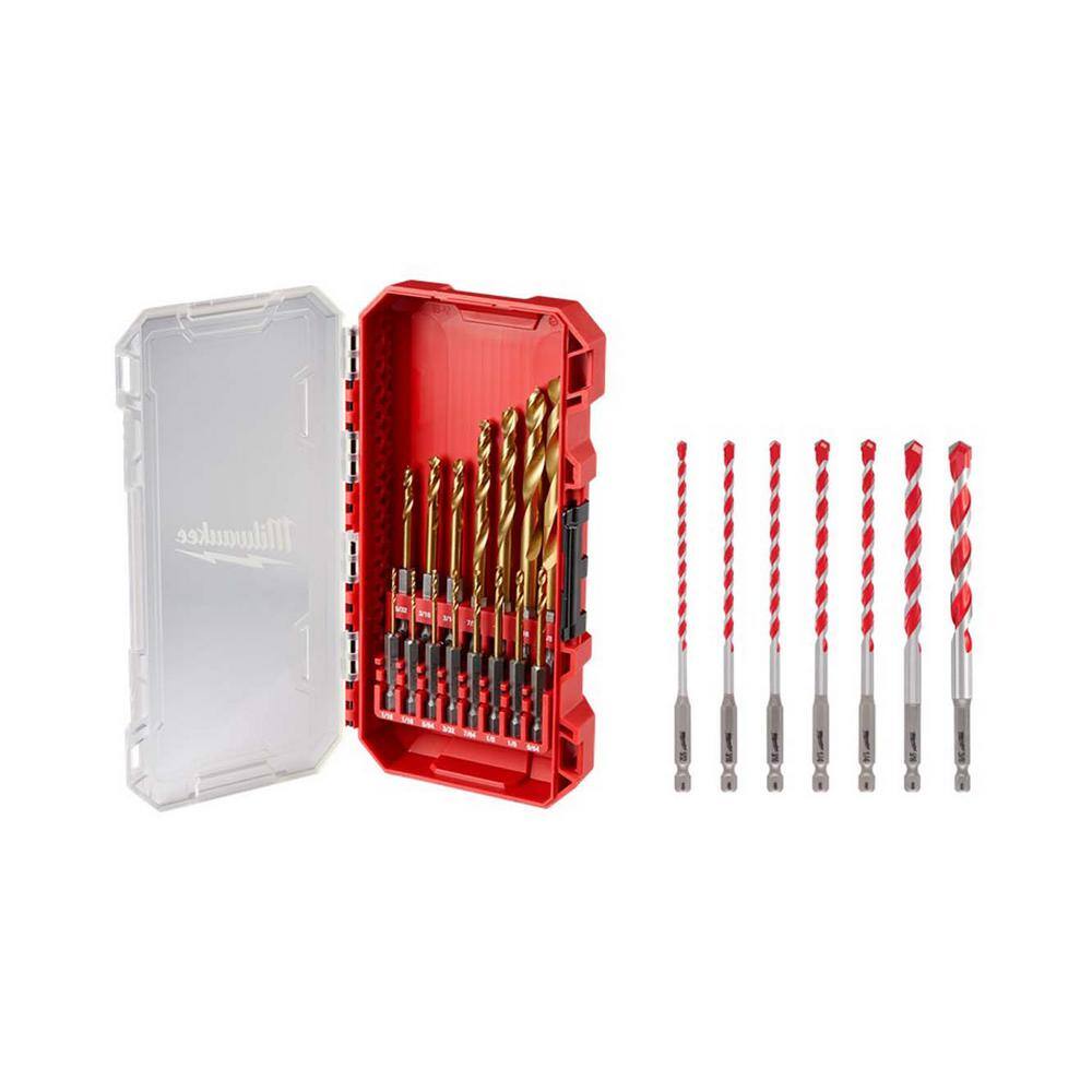 Milwaukee SHOCKWAVE ImpactDuty Titanium Drill Bit Set with Carbide