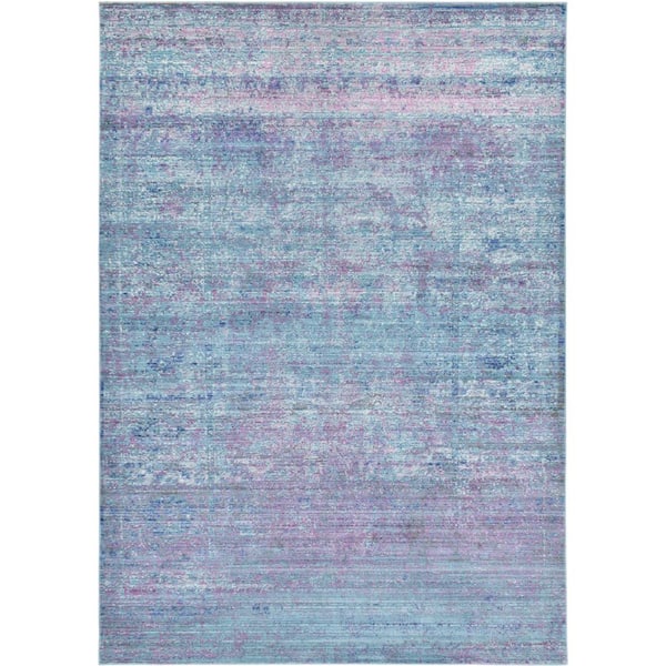 Unique Loom Light Green 5' 0 X 8' 0 Austin Rectangular Area Rug