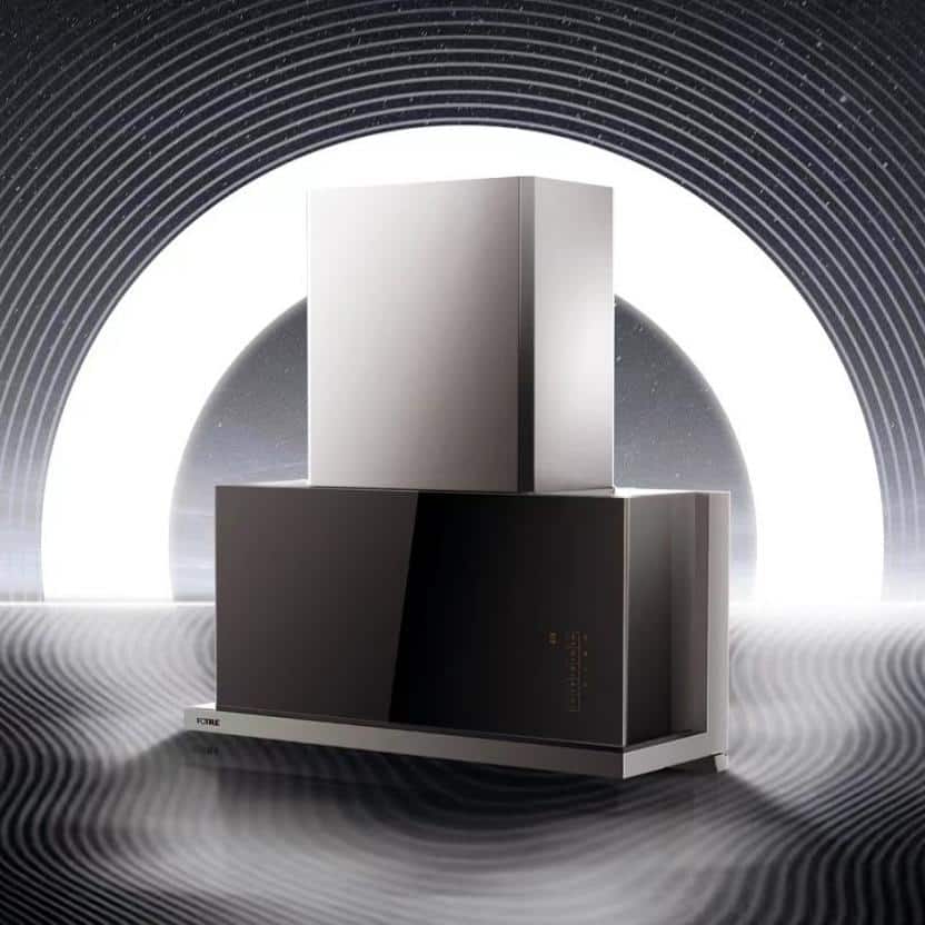 Fotile 36" Stainless Steel and Black Insert Range Hood