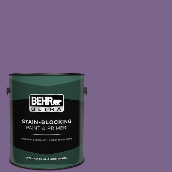 BEHR ULTRA 1 gal. #M570-6 Notorious Semi-Gloss Enamel Exterior Paint & Primer