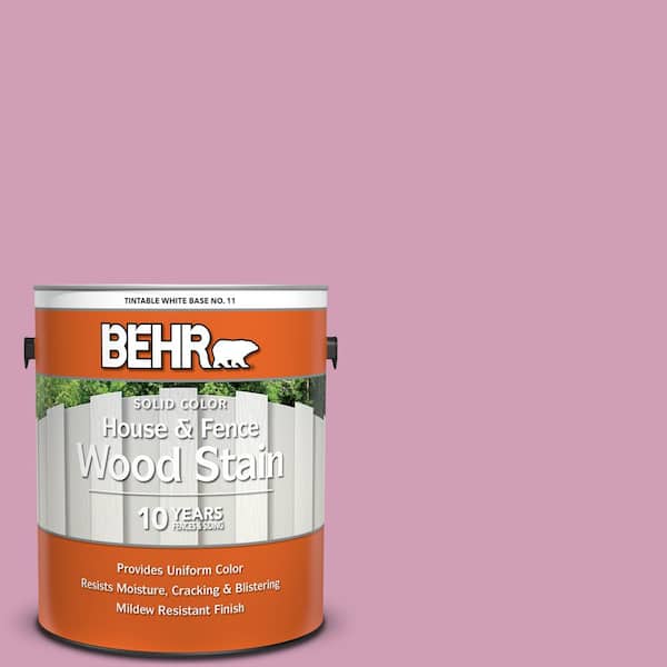 BEHR 1 gal. #M130-4 Raspberry Smoothie Solid Color House and Fence Exterior Wood Stain