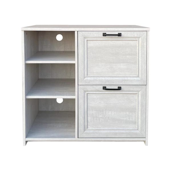 AGH Deco Graham 32 in. Light Gray Lateral Cabinet