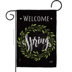 13 in. x 18.5 in. Spring Wreath Spring Double-Sided Garden Flag Spring Decorative Vertical Flags