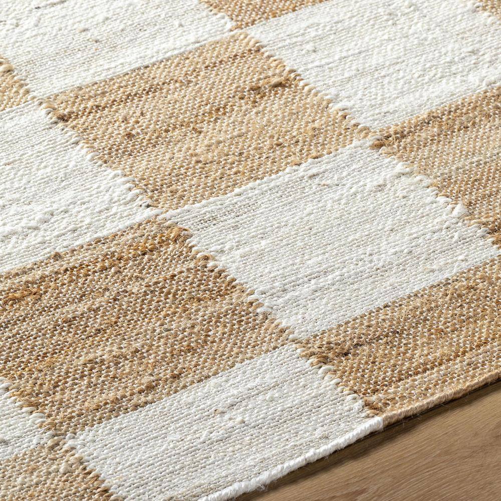 Handmade Gray and Beige Viscose Chenille Rectangular Area Rug
