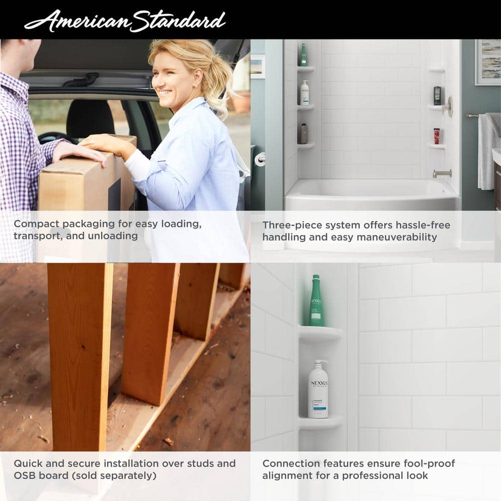 Buy Ovation Curve 60 in. Left Hand Drain Rectangular Alcove Bathtub